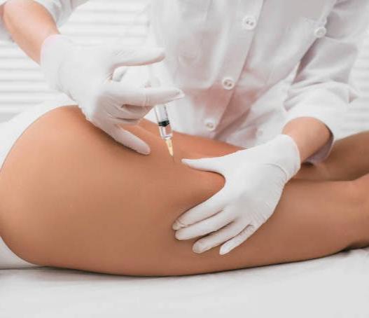 Fat reduction on thighs using Lemon Bottle